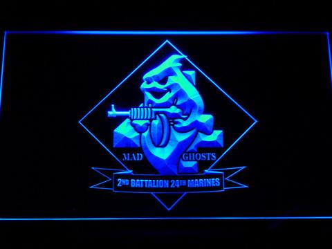 US Marine Corps 2nd Battalion 24th Marines LED Neon Sign